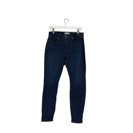 Jeans Skinny By Loft In Blue Denim, Size: 10