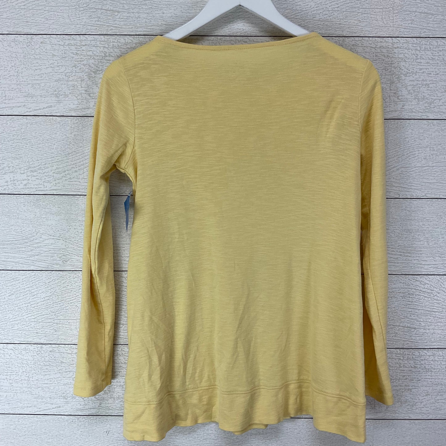 Top Long Sleeve Basic By J. Jill In Yellow, Size: Xs