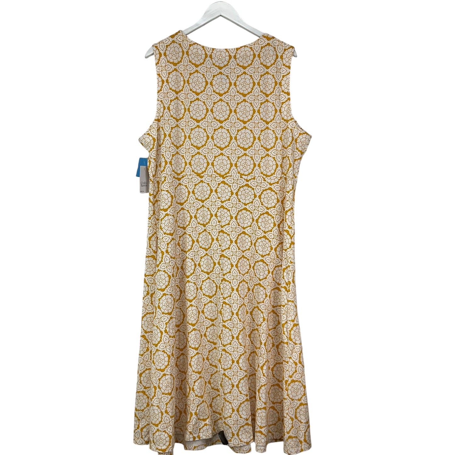 Dress Casual Maxi By Croft And Barrow In Yellow, Size: 2x