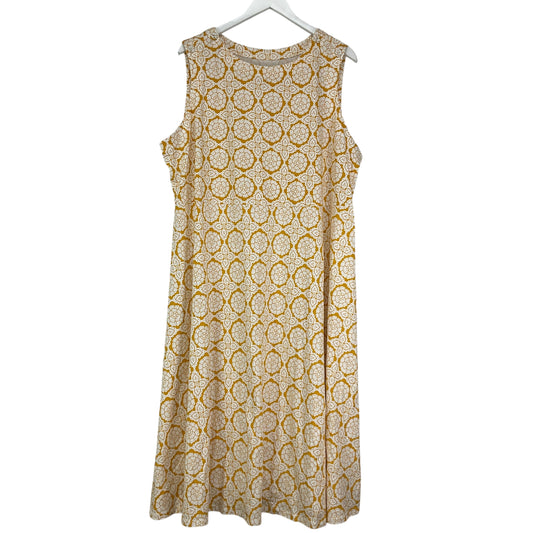 Dress Casual Maxi By Croft And Barrow In Yellow, Size: 2x