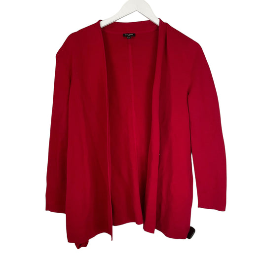 Sweater Cardigan By Talbots In Red, Size: M