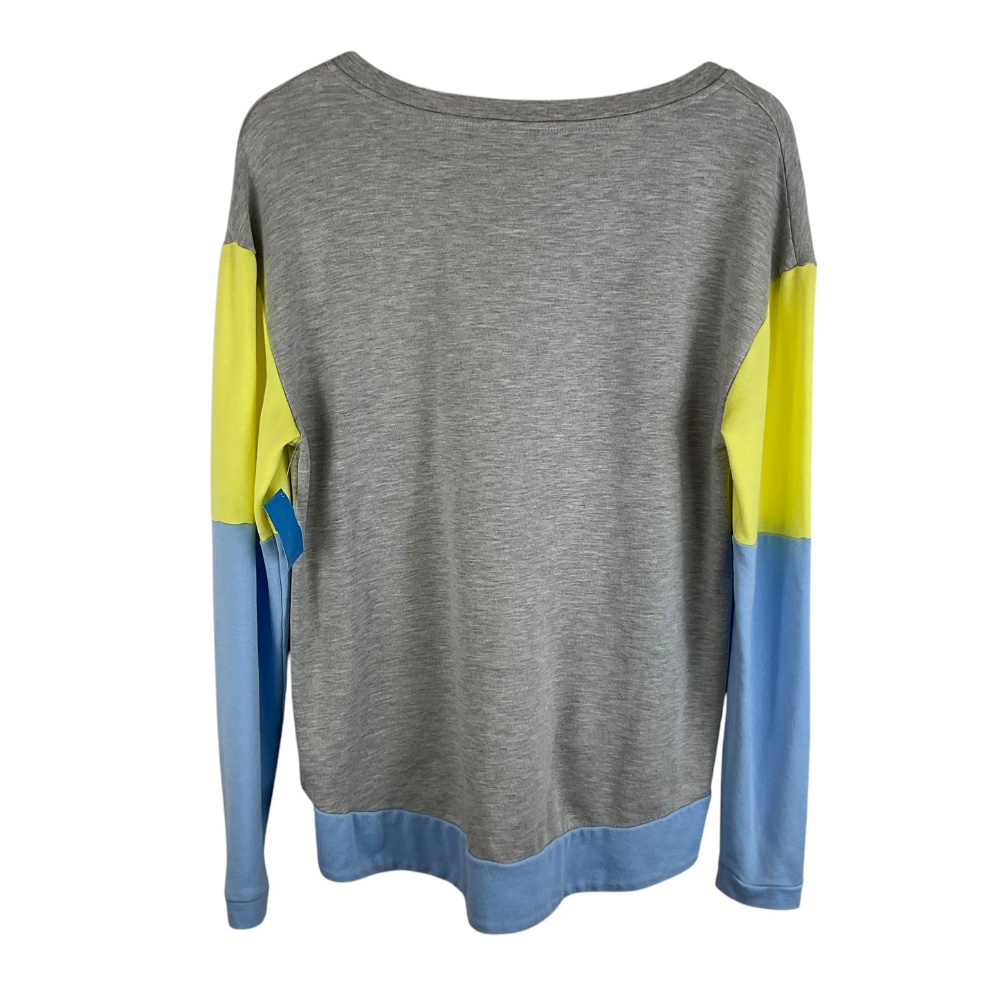 Top Long Sleeve By Zelos In Grey, Size: M