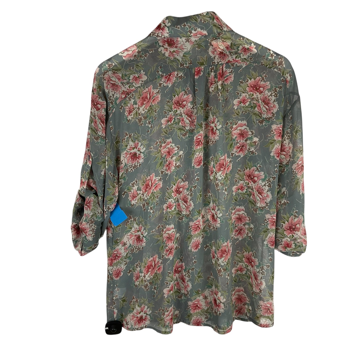 Top Long Sleeve By Pleione In Floral Print, Size: M