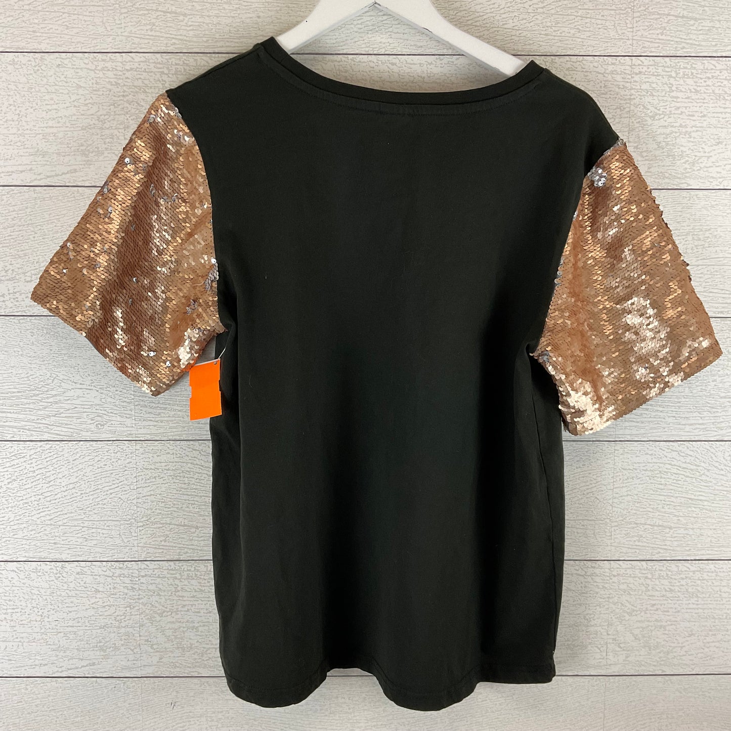 Top Short Sleeve By Clothes Mentor In Black, Size: M