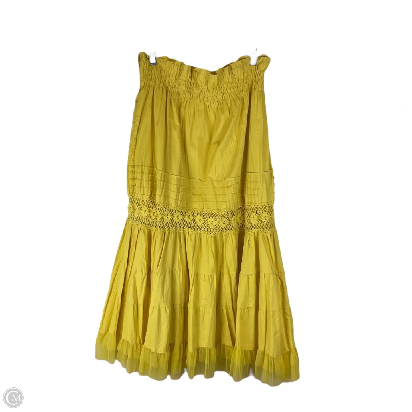 Skirt Maxi By Clothes Mentor In Yellow, Size: Xl