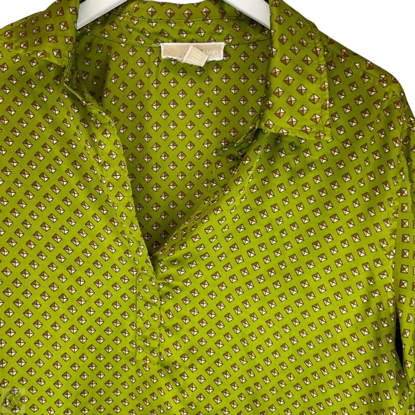 Top Long Sleeve By Michael By Michael Kors In Green, Size: L