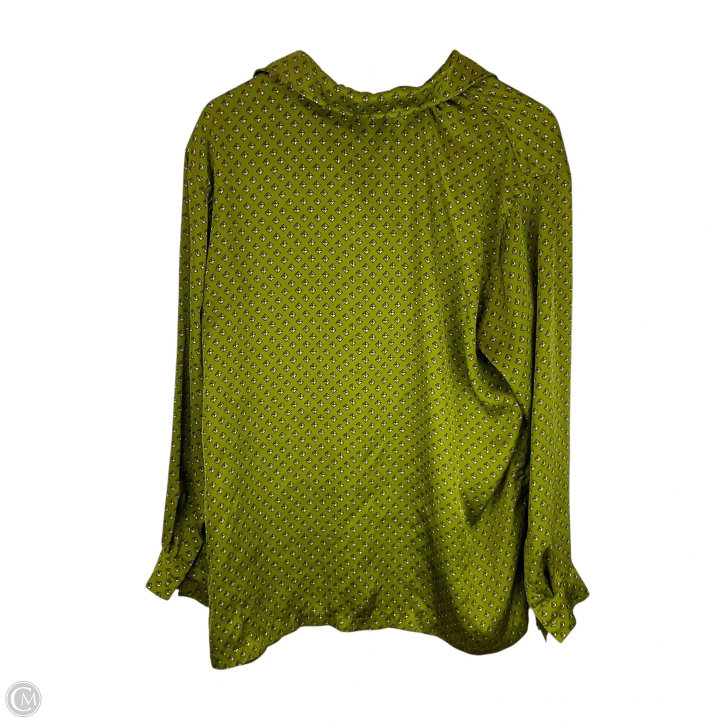 Top Long Sleeve By Michael By Michael Kors In Green, Size: L