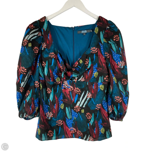 Top Long Sleeve By Eva Franco In Multi-colored, Size: M