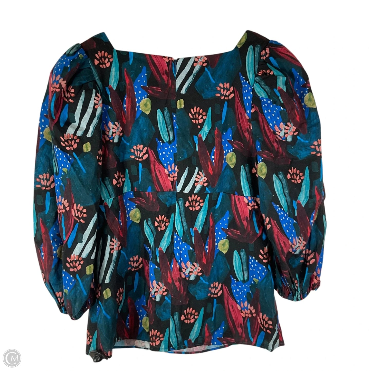 Top Long Sleeve By Eva Franco In Multi-colored, Size: M