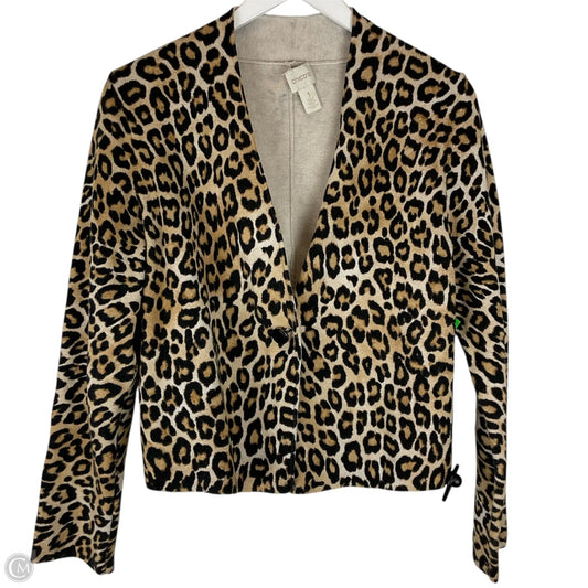 Blazer By Chicos In Animal Print, Size: Xl