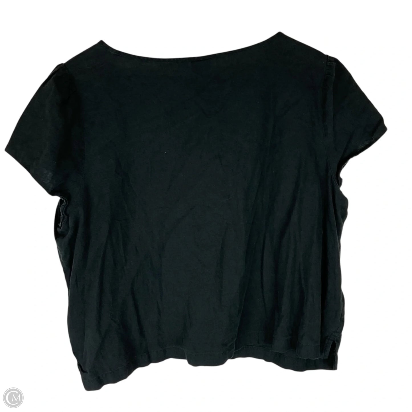 Top Short Sleeve Basic By Gap In Black, Size: Xl