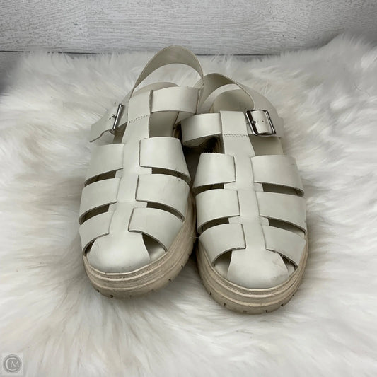 Sandals Heels Platform By Old Navy In Cream, Size: 9