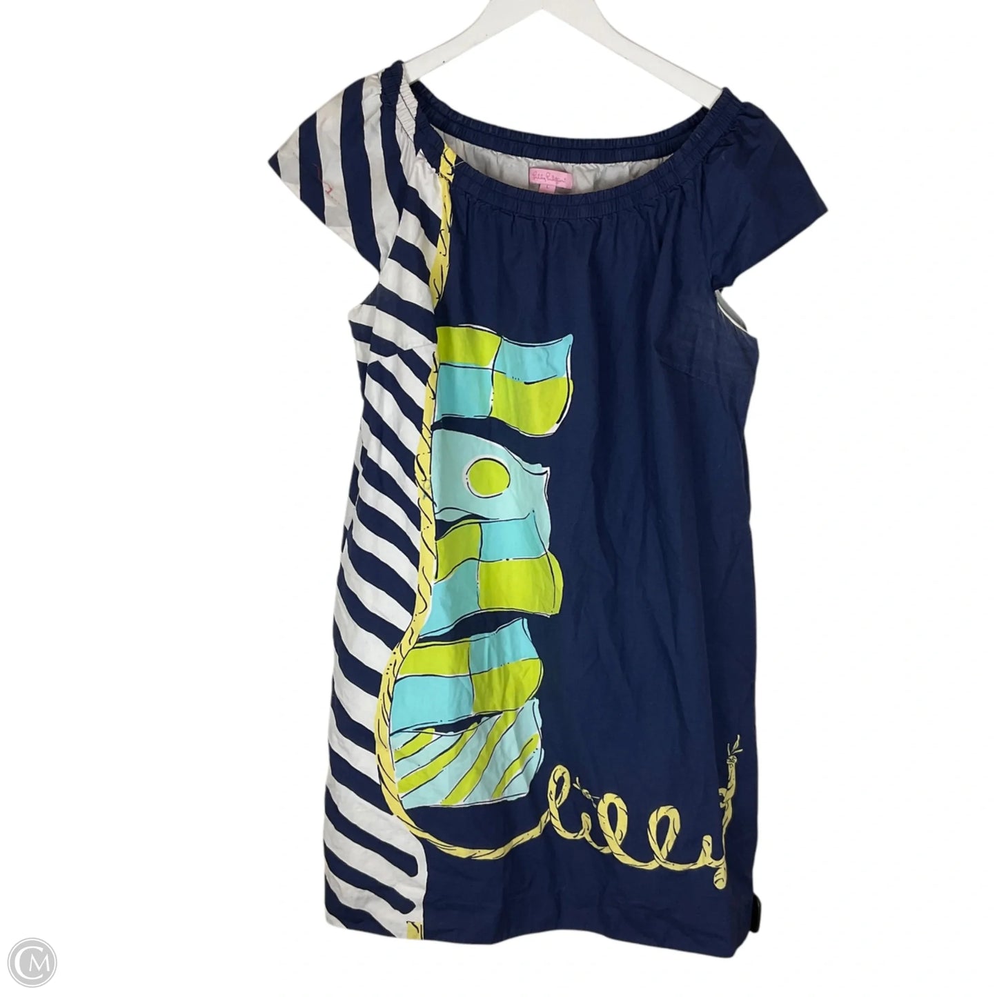 Dress Designer By Lilly Pulitzer In Navy, Size: L
