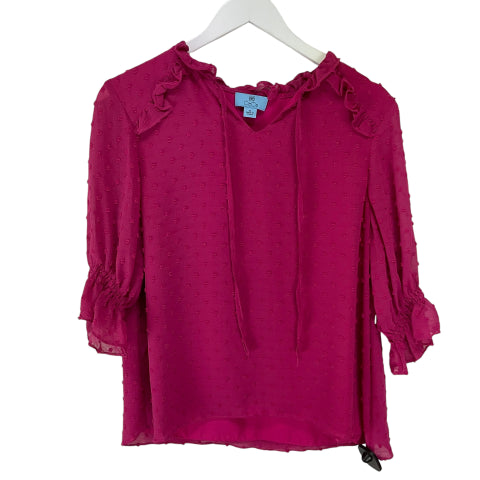 Top Short Sleeve By Cece In Pink, Size: M