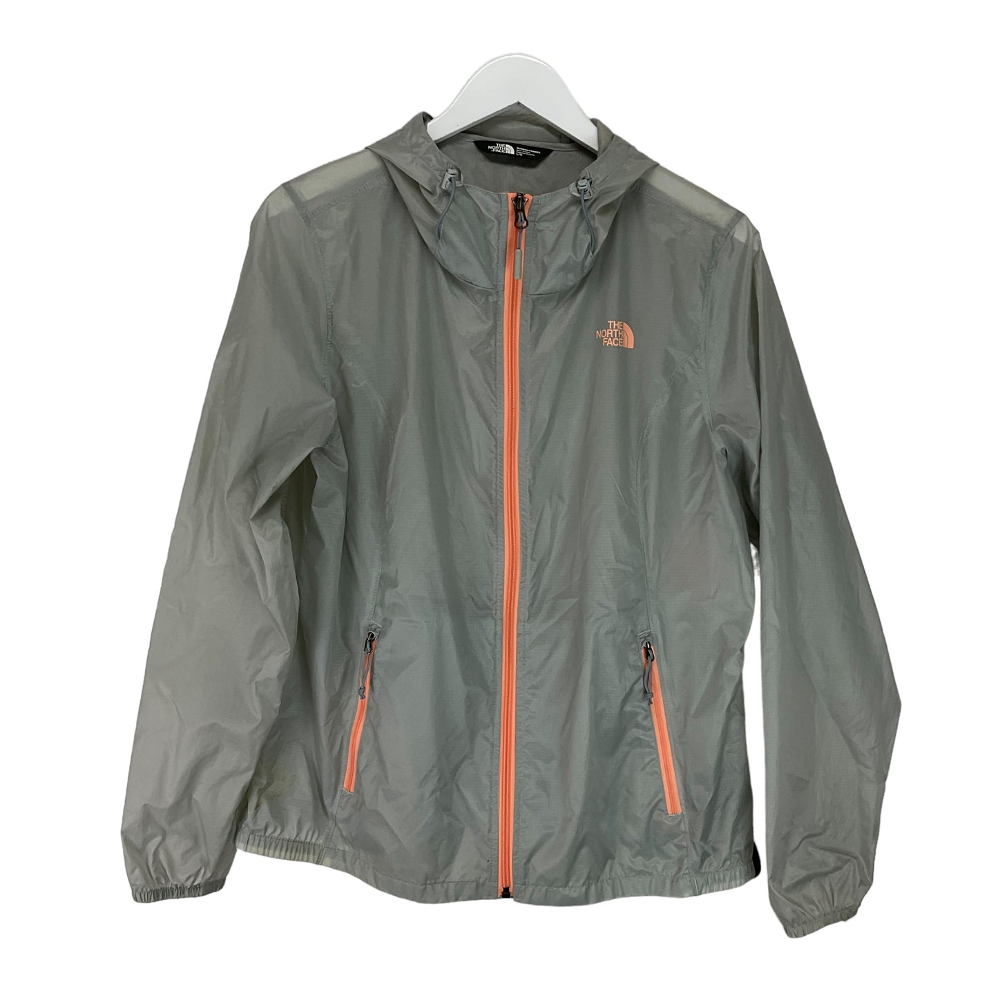 Jacket Windbreaker By North Face In Grey, Size: M