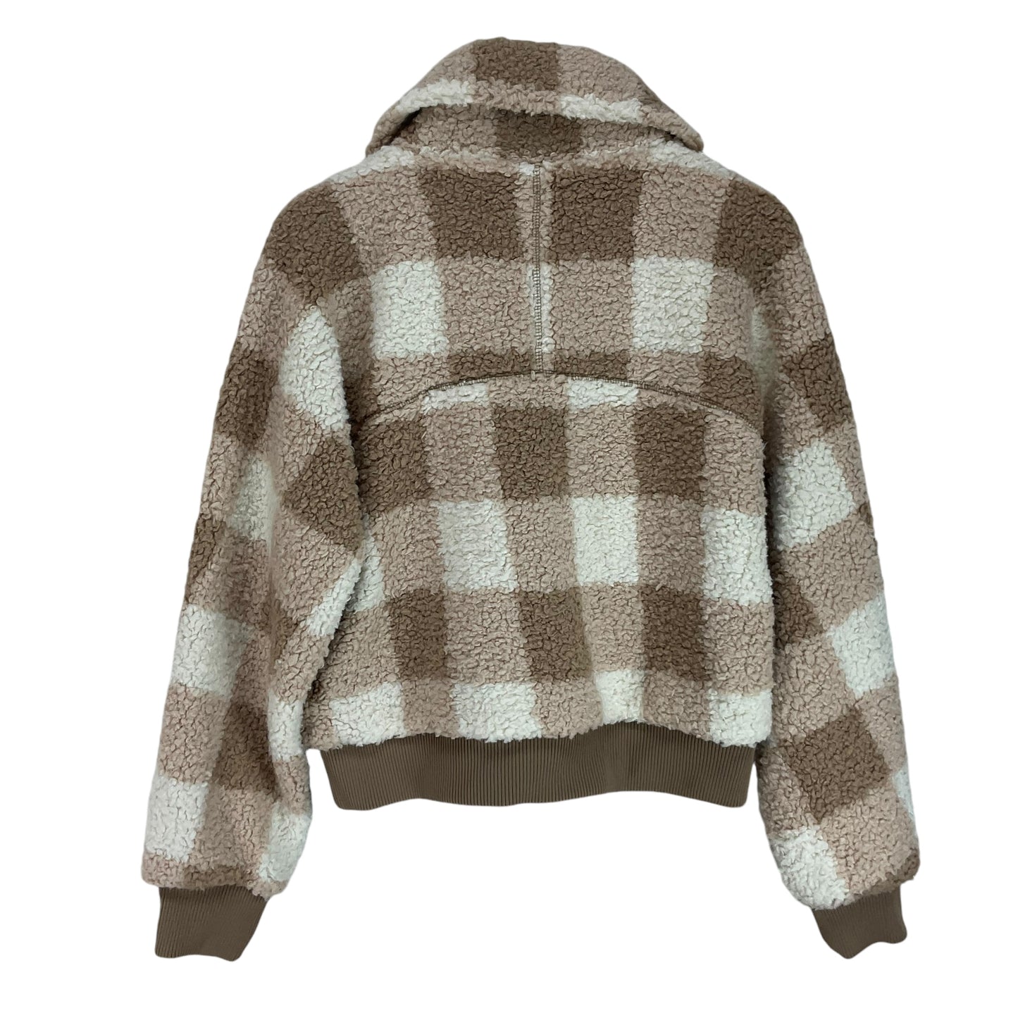 Jacket Fleece By Lou And Grey In Plaid Pattern, Size: M