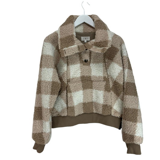 Jacket Fleece By Lou And Grey In Plaid Pattern, Size: M