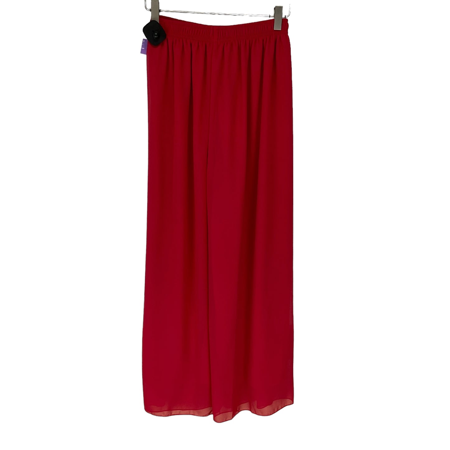 Red Pants Wide Leg Clothes Mentor, Size M