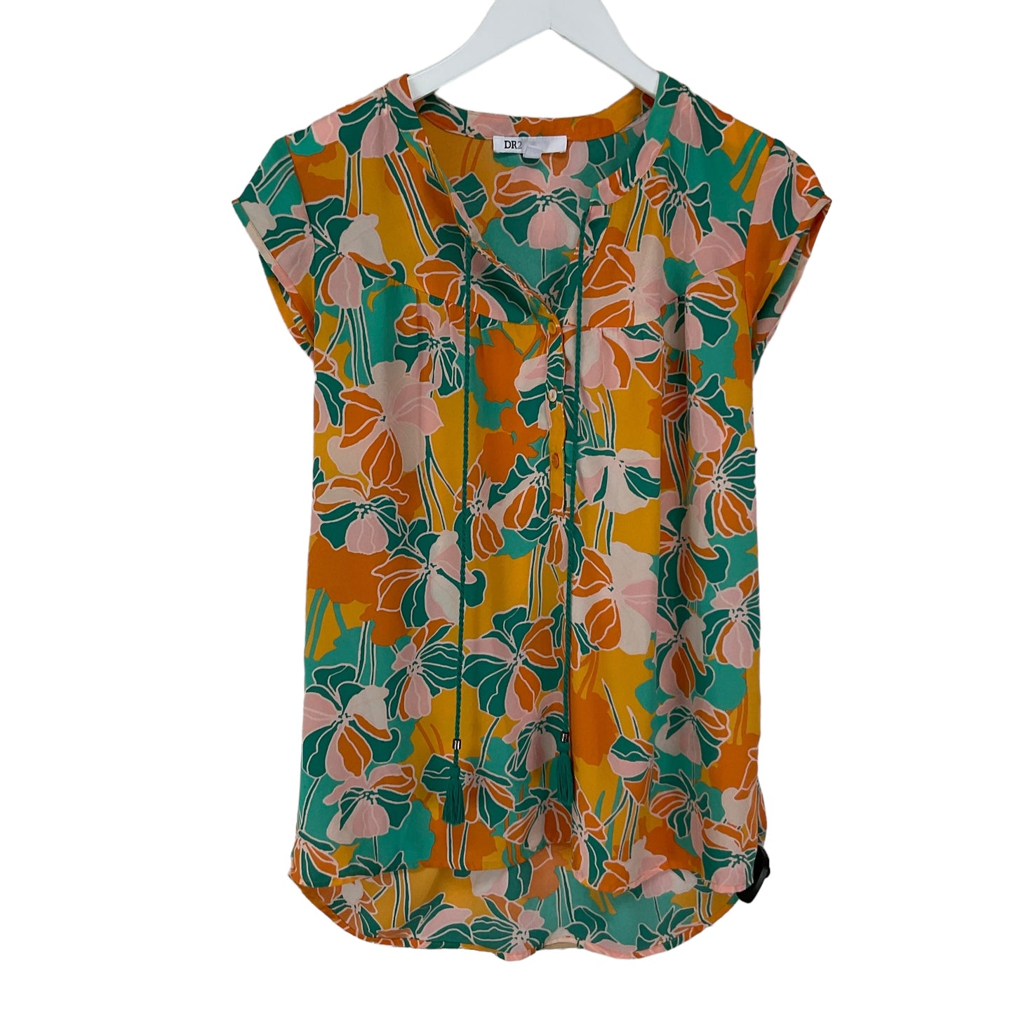 Multi-colored Top Short Sleeve Dr2, Size Xs