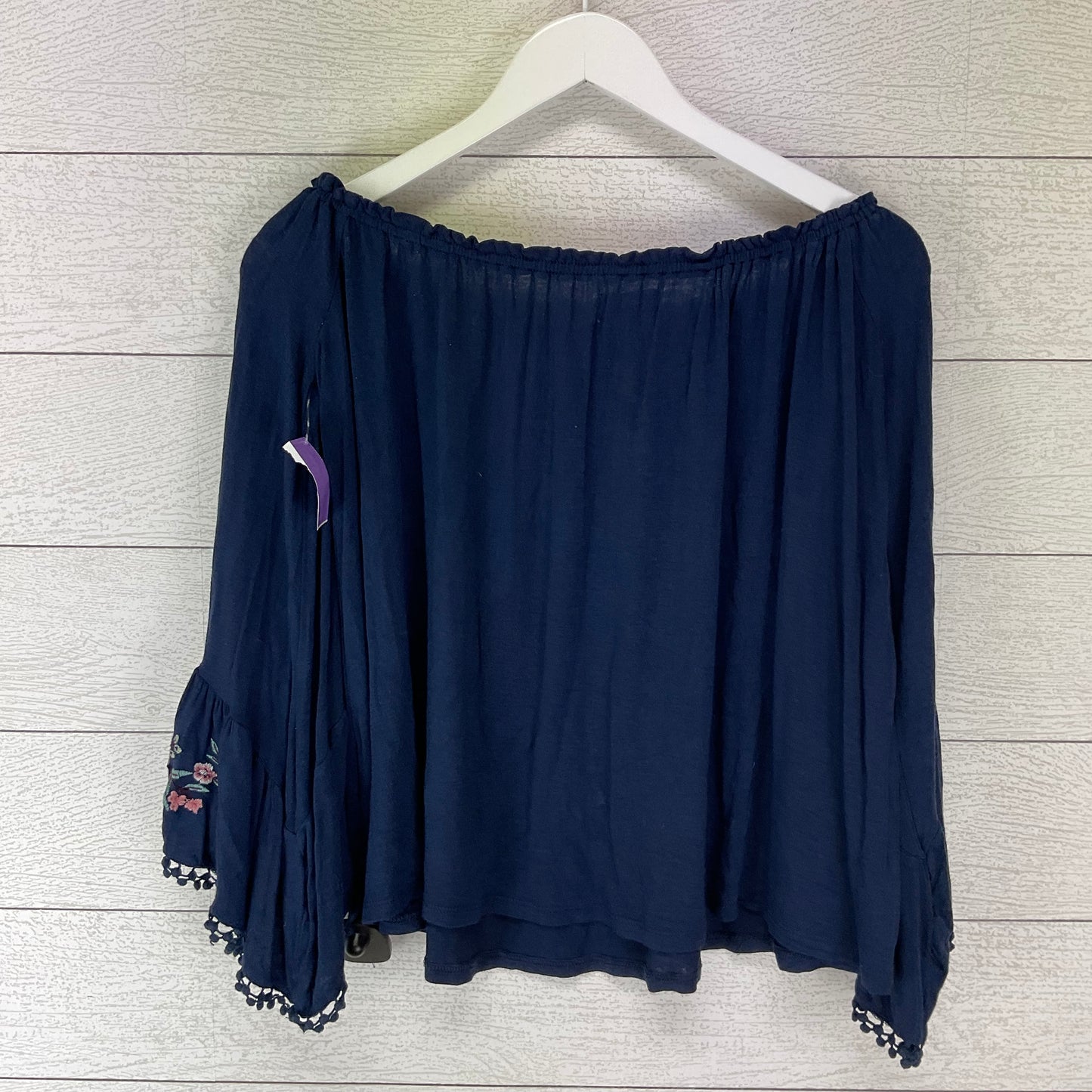 Navy Top Long Sleeve Basic Altard State, Size S