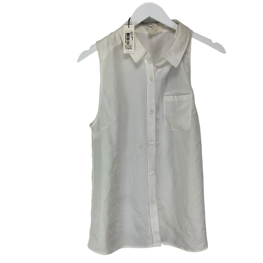 White Top Sleeveless Designer Adriano Goldschmied, Size L