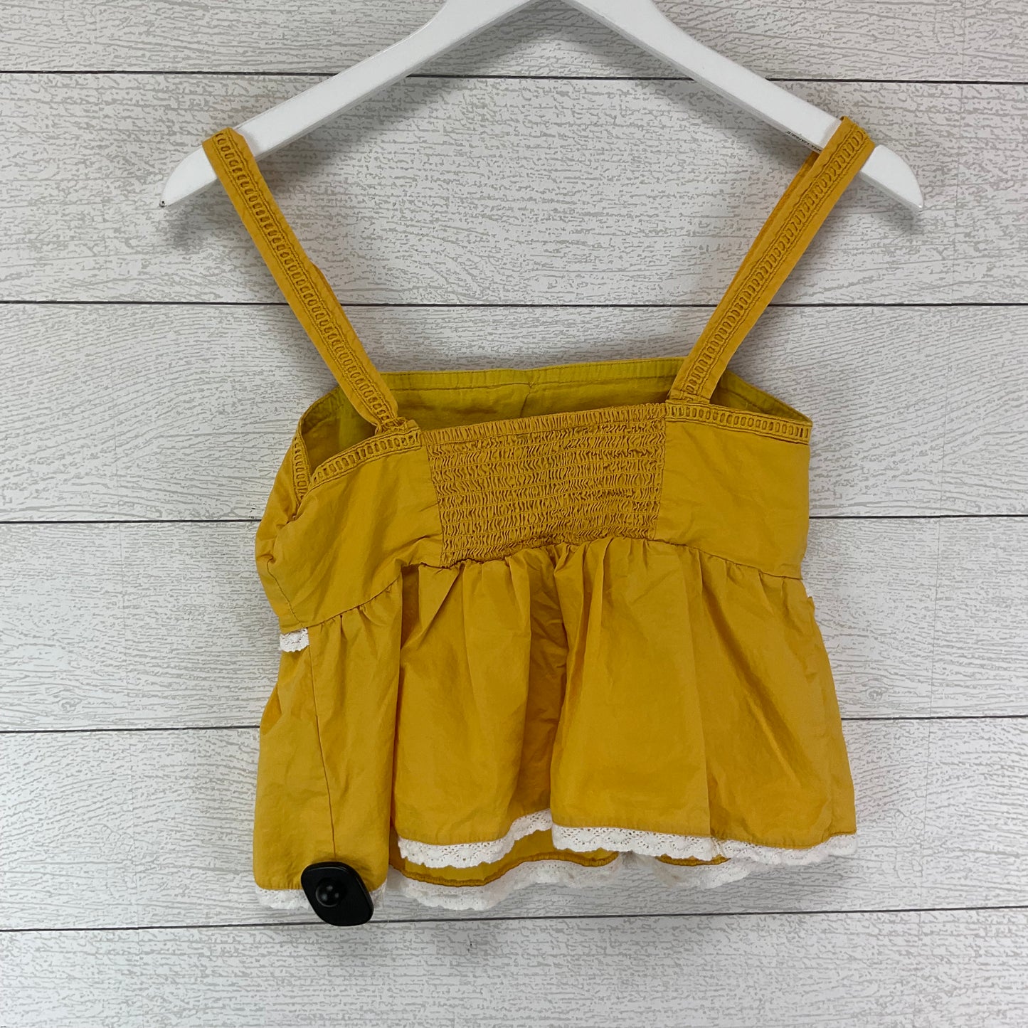 Yellow Top Sleeveless Basic Forever 21, Size S