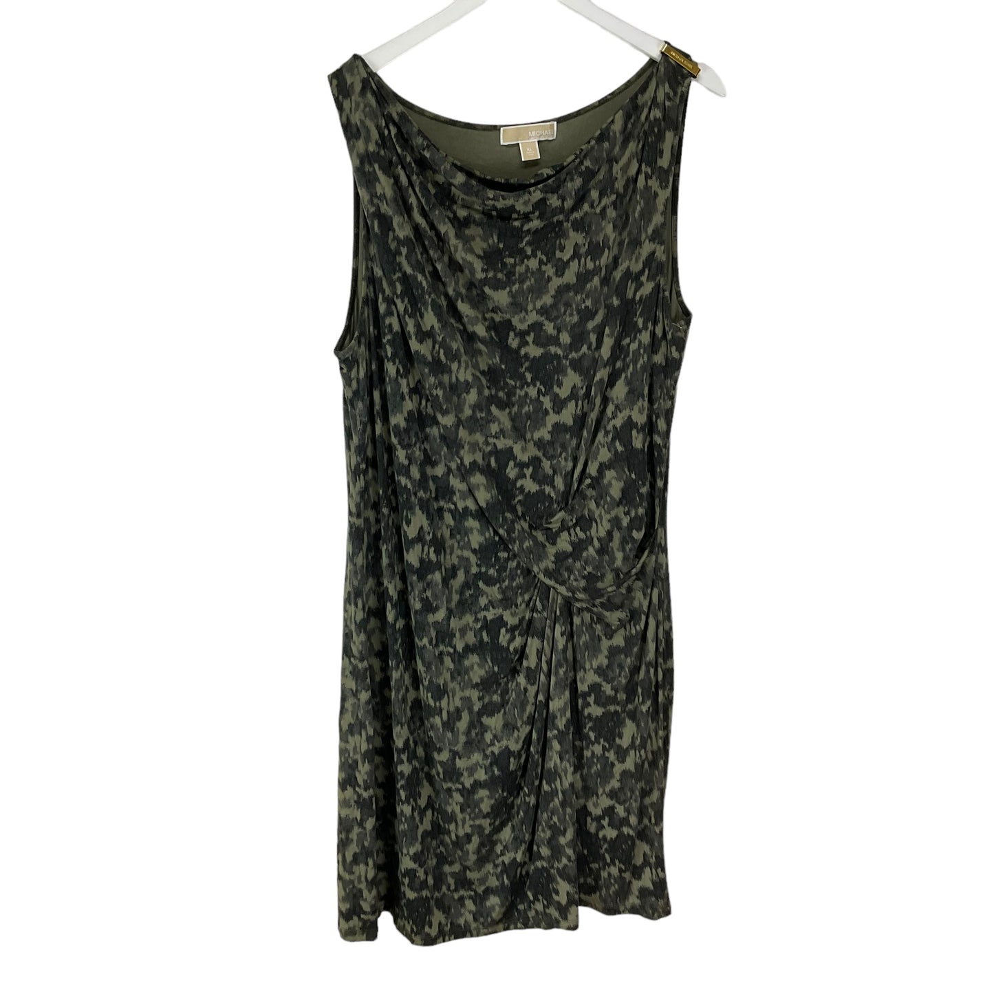 Dress Casual Midi By Michael By Michael Kors In Green, Size: Xl