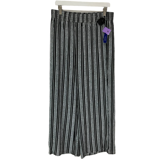 Striped Pattern Pants Wide Leg Apt 9, Size M