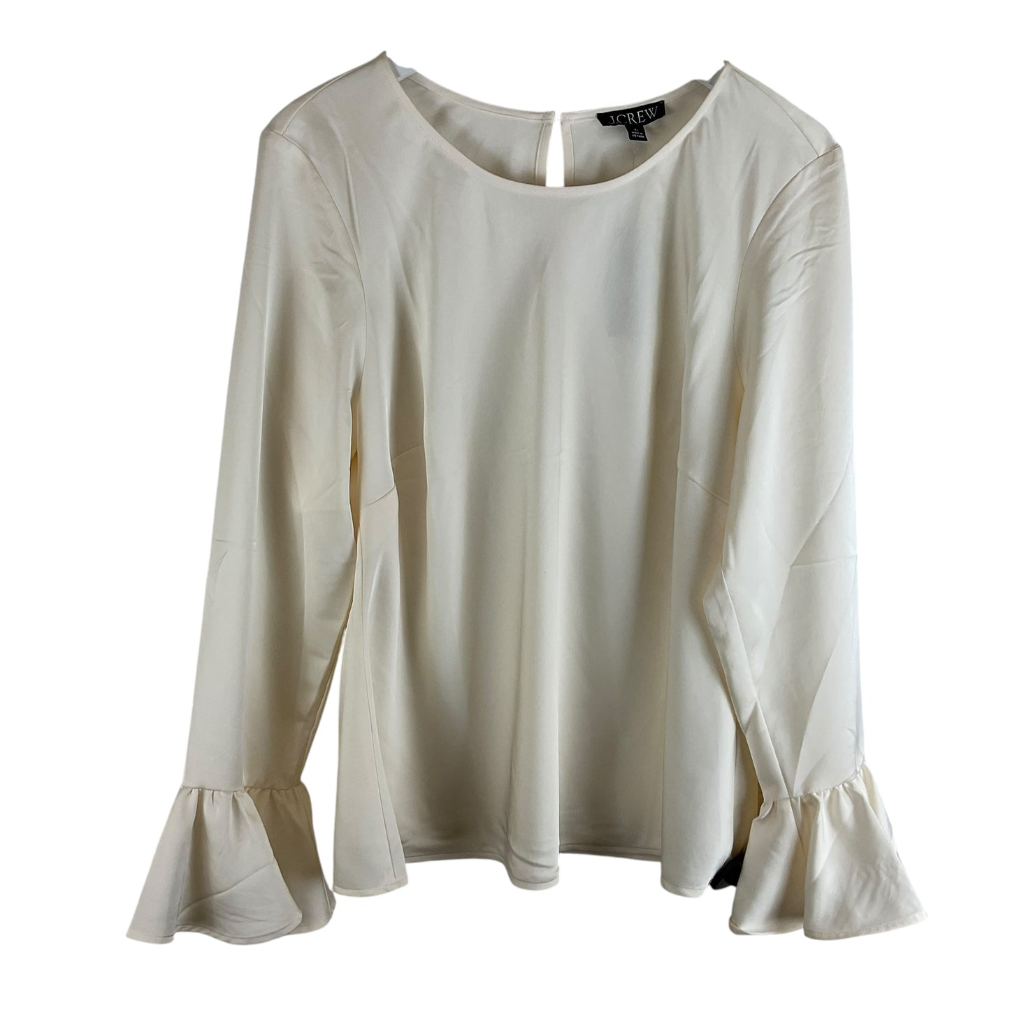 Top Long Sleeve Basic By J. Crew In Cream, Size: Xl