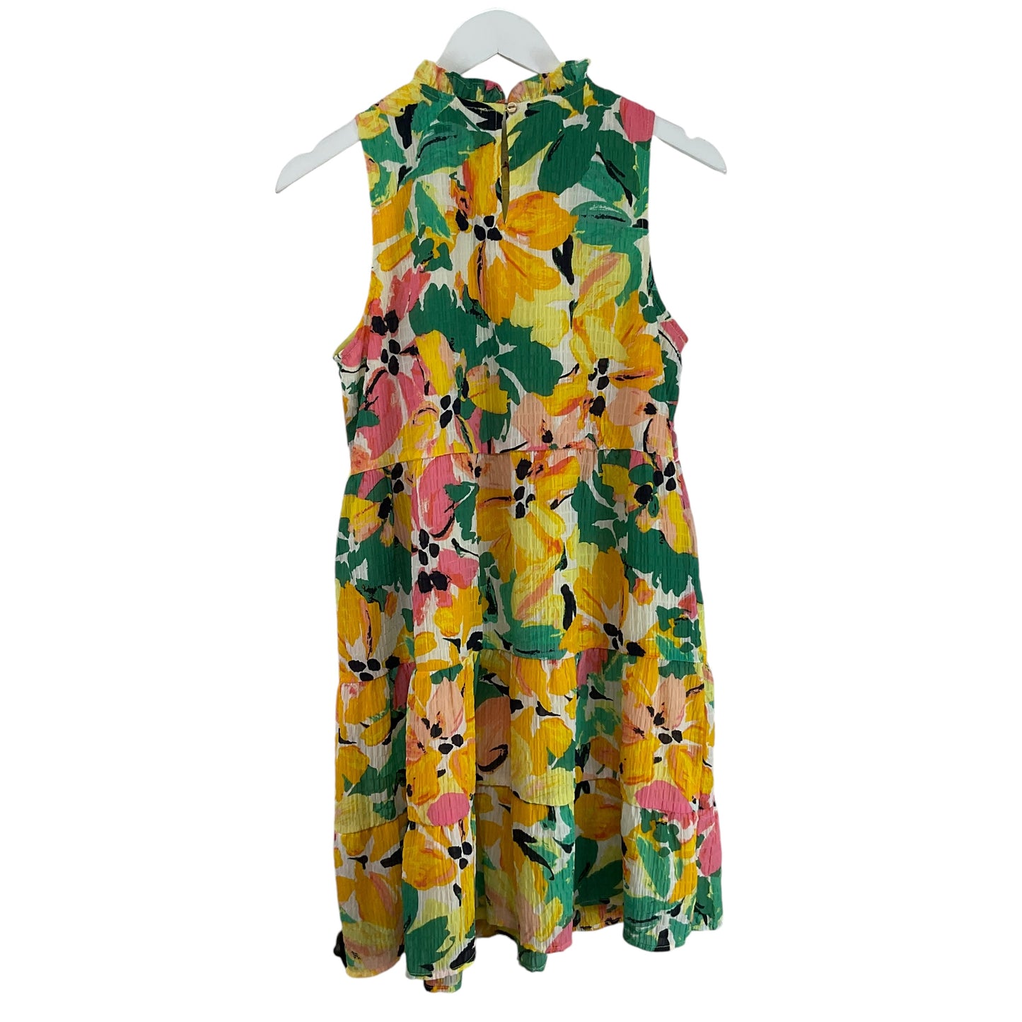 Dress Casual Midi By Loft In Floral Print, Size: M