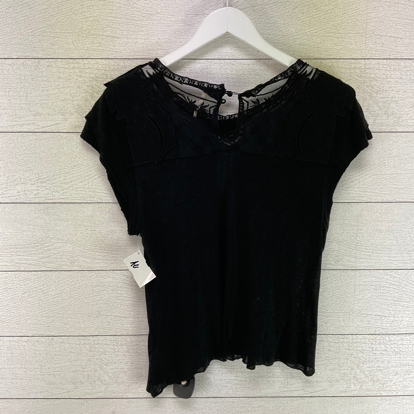 Top Short Sleeve Basic By Free People In Black, Size: M