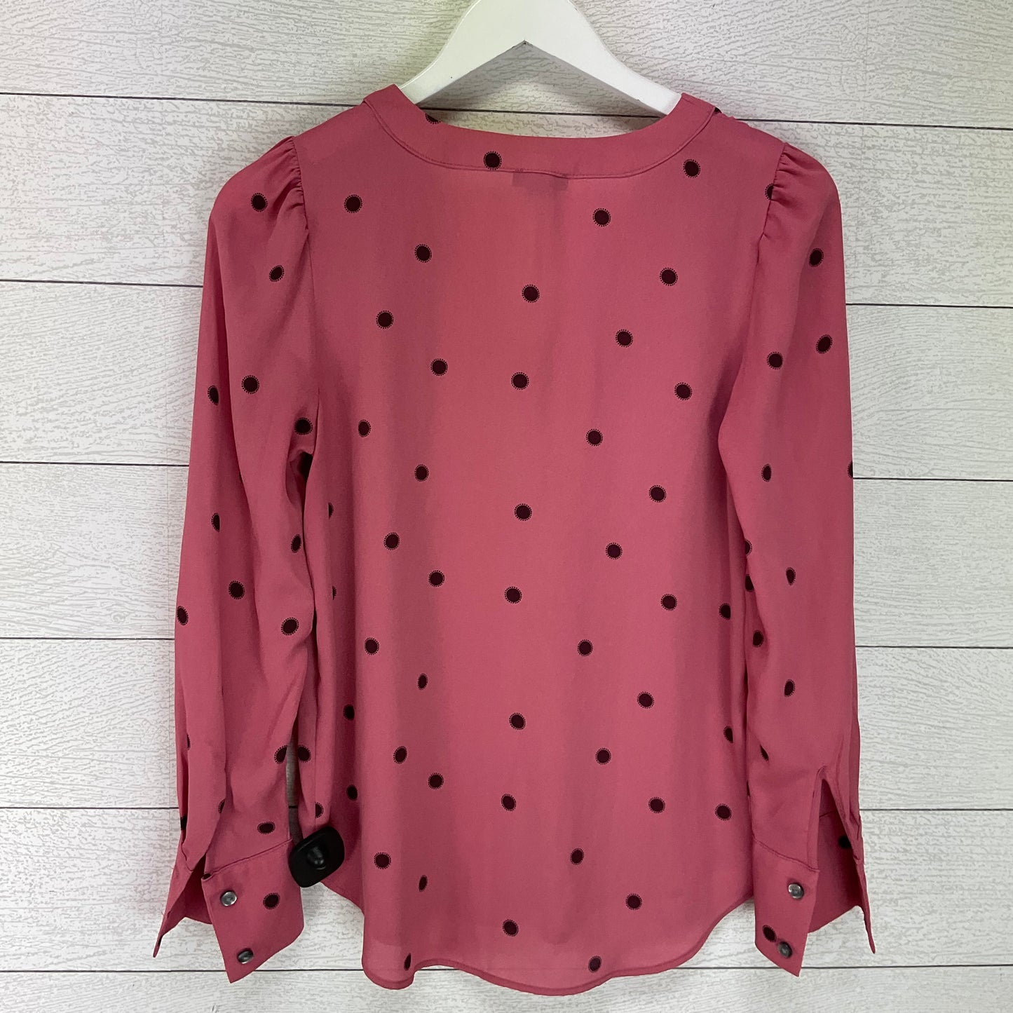 Top Long Sleeve Basic By Ann Taylor In Pink, Size: Xs