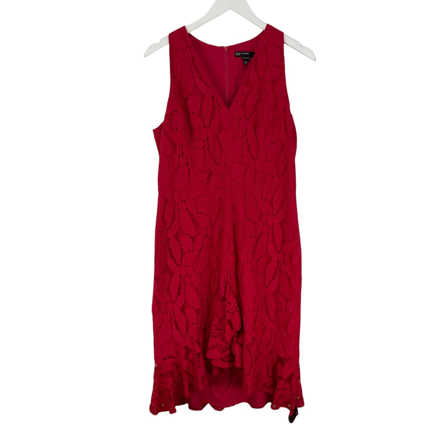 Dress Casual Midi By Maggy London In Red, Size: L