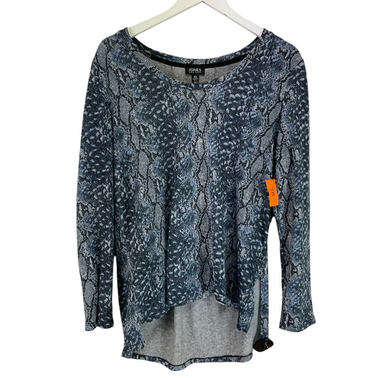 Top Long Sleeve By Jones And Co In Blue, Size: Xl