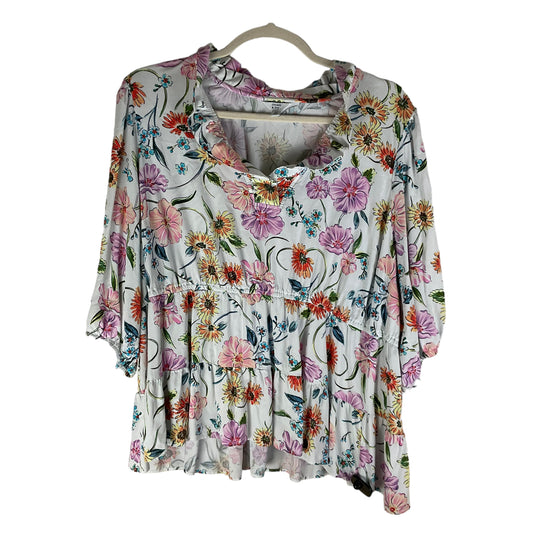 Top 3/4 Sleeve By Crown And Ivy  Size: 4x