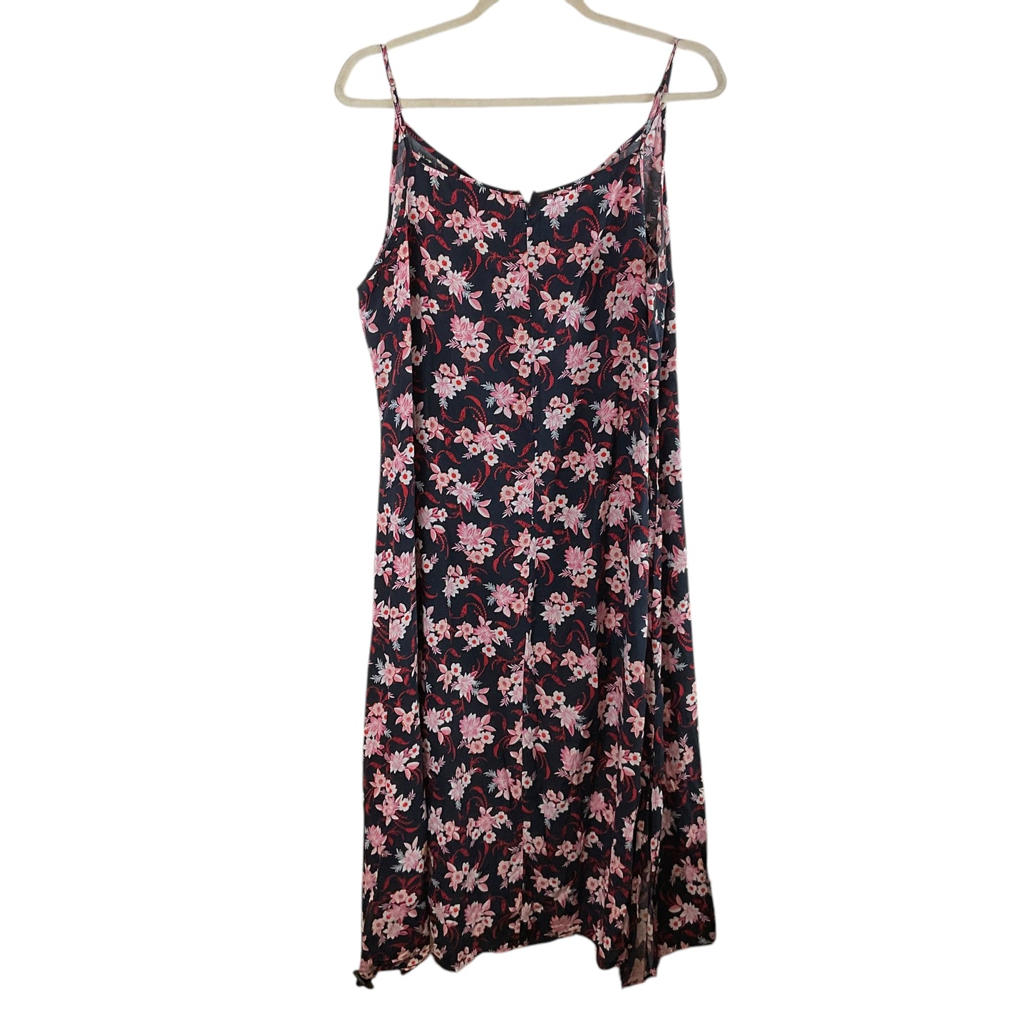 Dress Casual Midi By Loft In Floral Print, Size: 1x