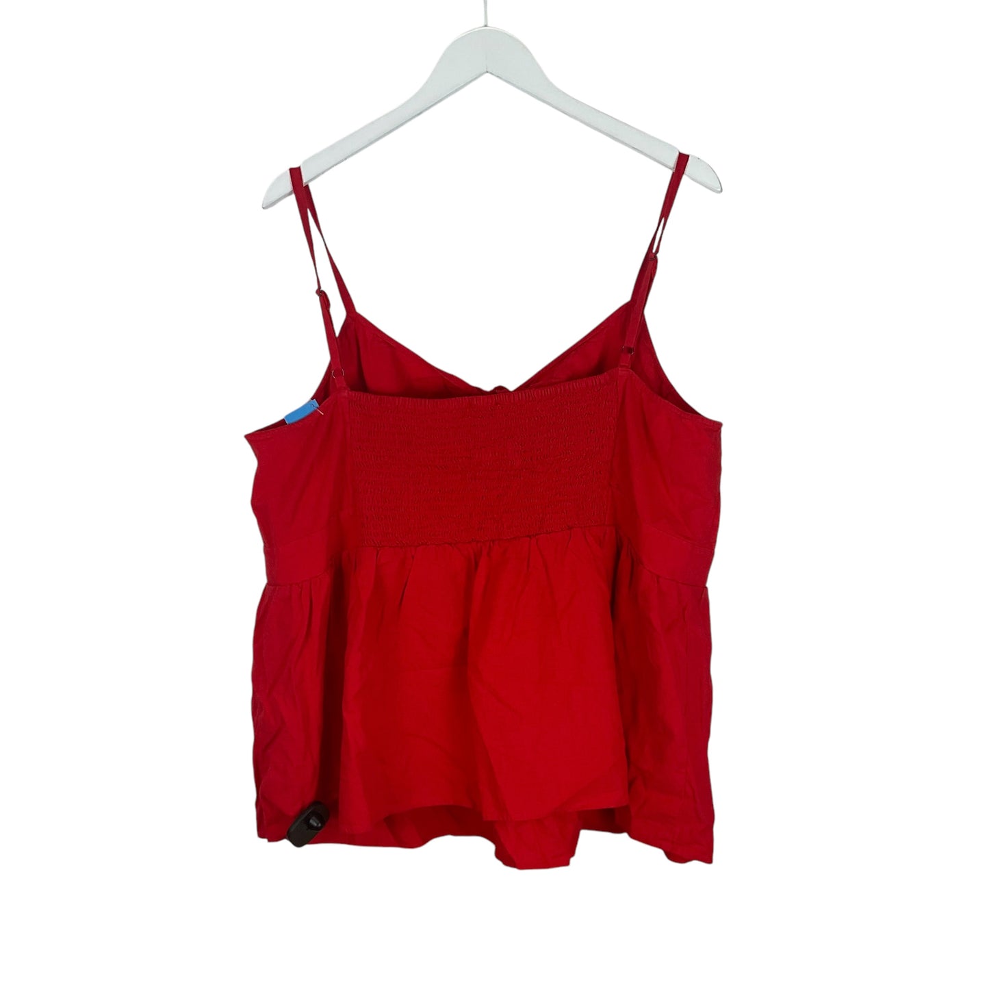 Top Sleeveless By Loft In Red, Size: 1x