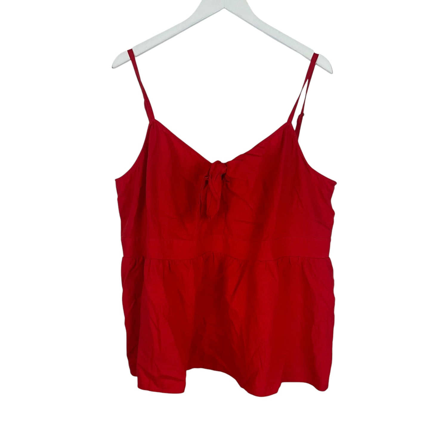 Top Sleeveless By Loft In Red, Size: 1x