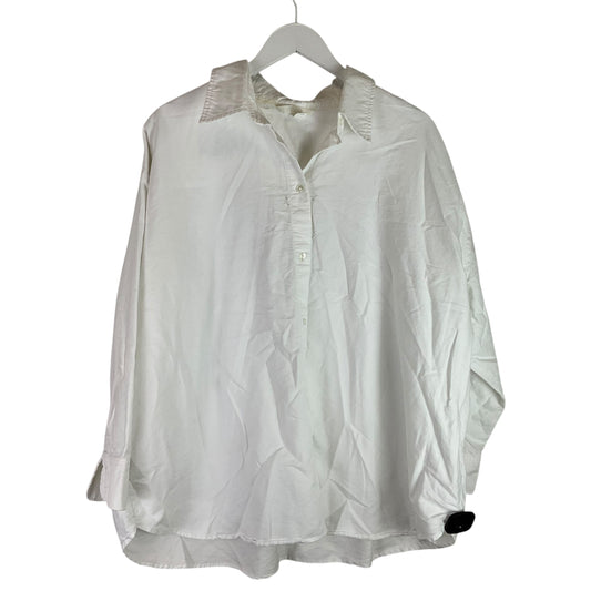 Top Long Sleeve By H&m In White, Size: Xxl