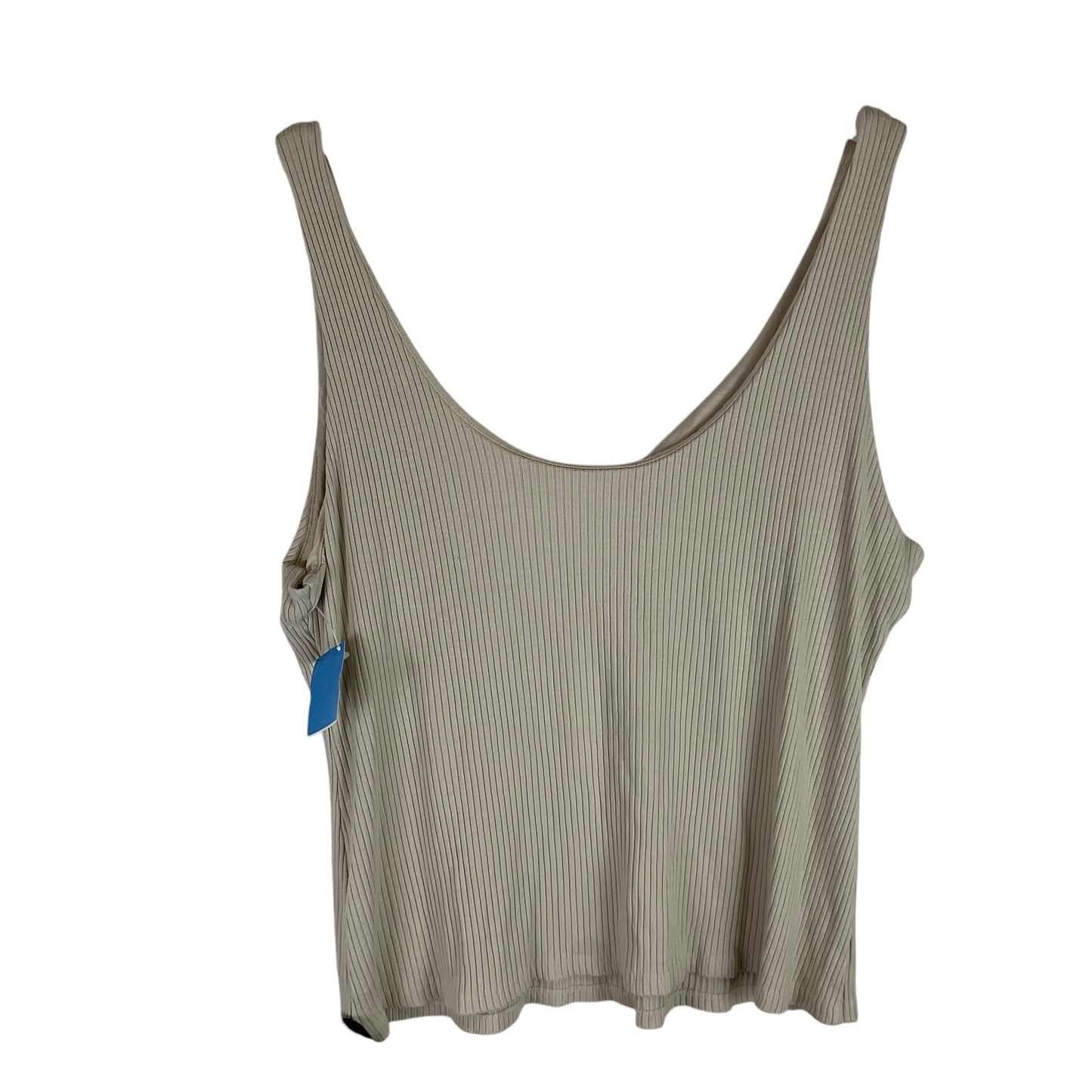 Top Sleeveless By H&m In Cream, Size: Xxl