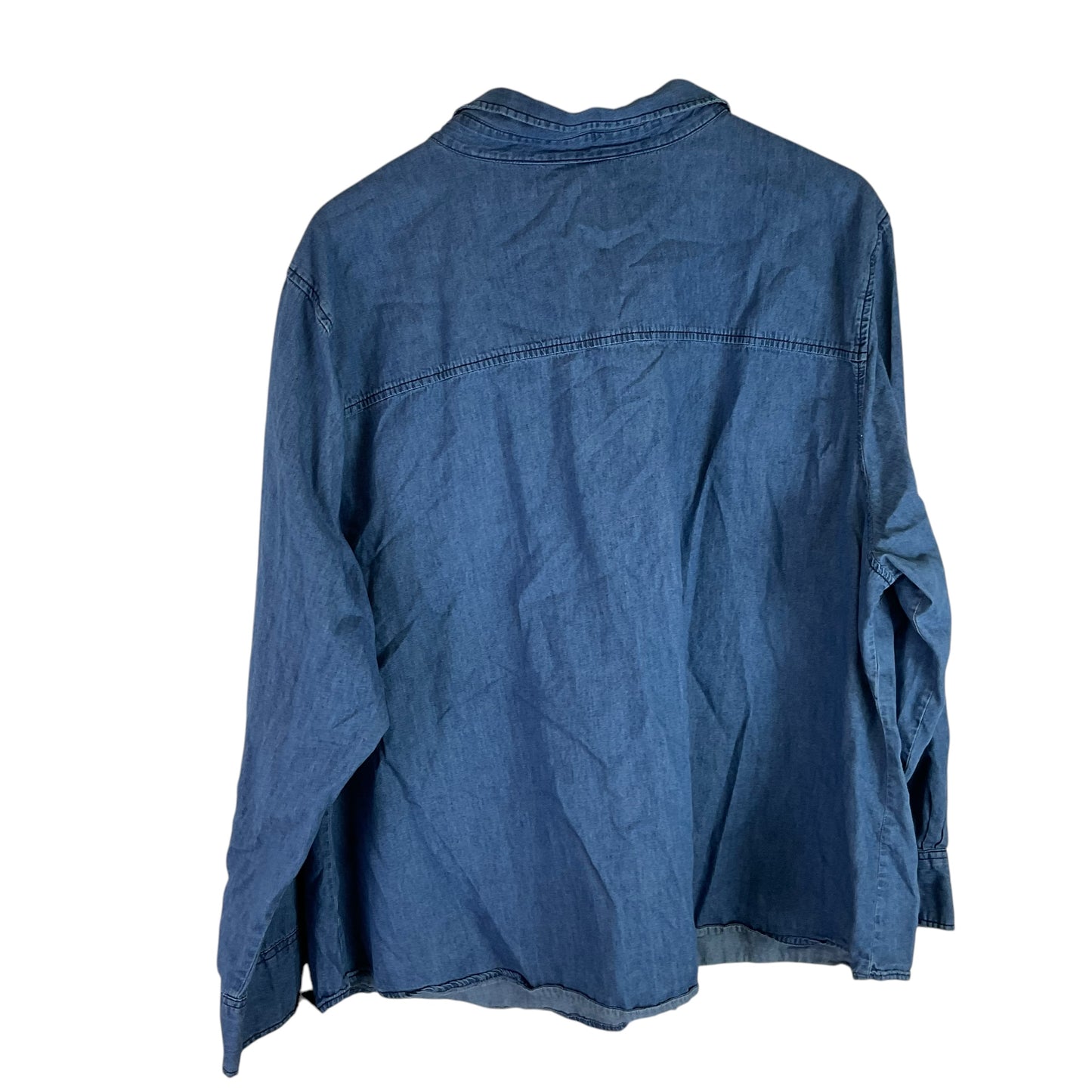 Top Long Sleeve By Clothes Mentor In Blue, Size: 3x