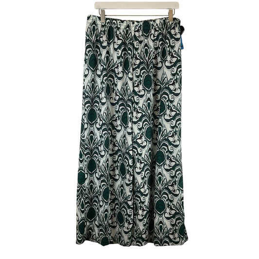 Pants Wide Leg By Shein In Green, Size: 1x