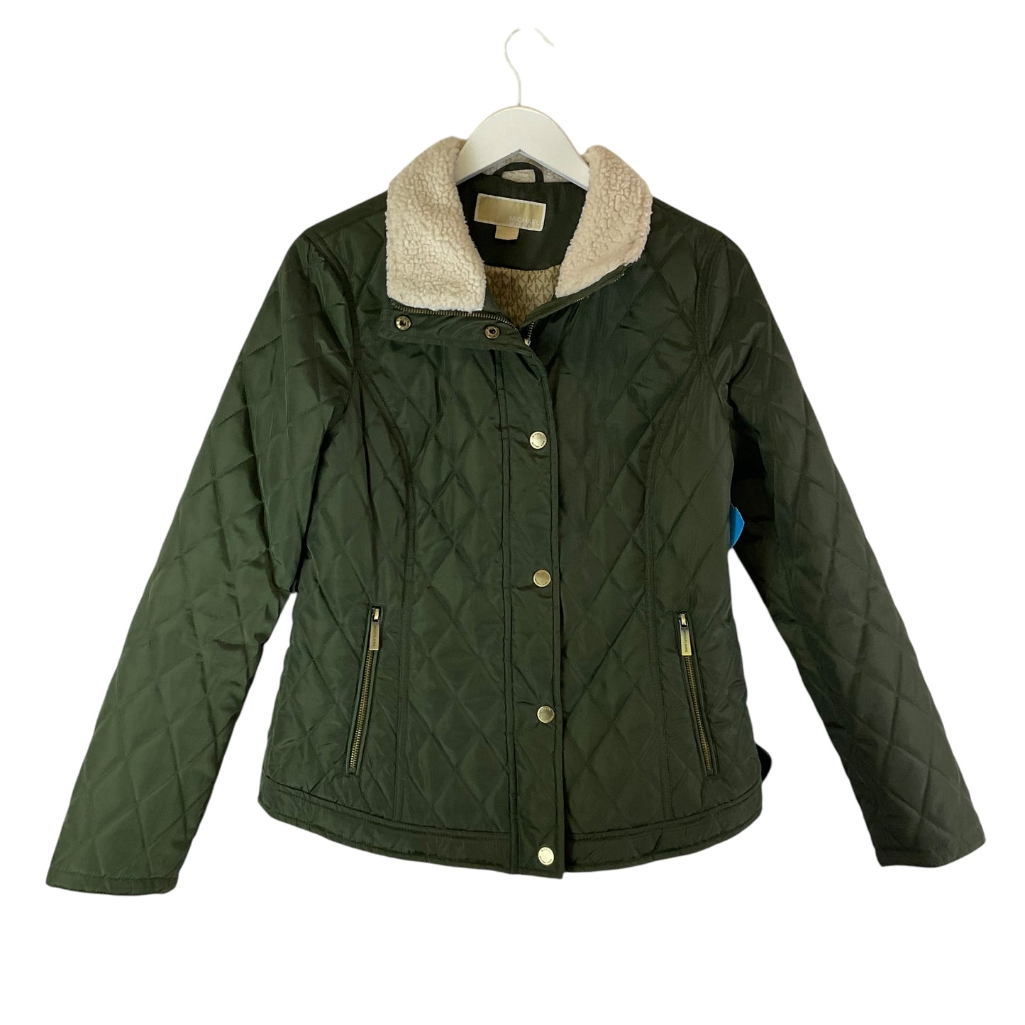 Jacket Puffer & Quilted By Michael By Michael Kors In Green, Size: M