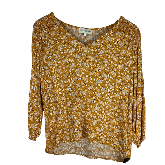 Top Long Sleeve By Cynthia Rowley In Yellow, Size: L