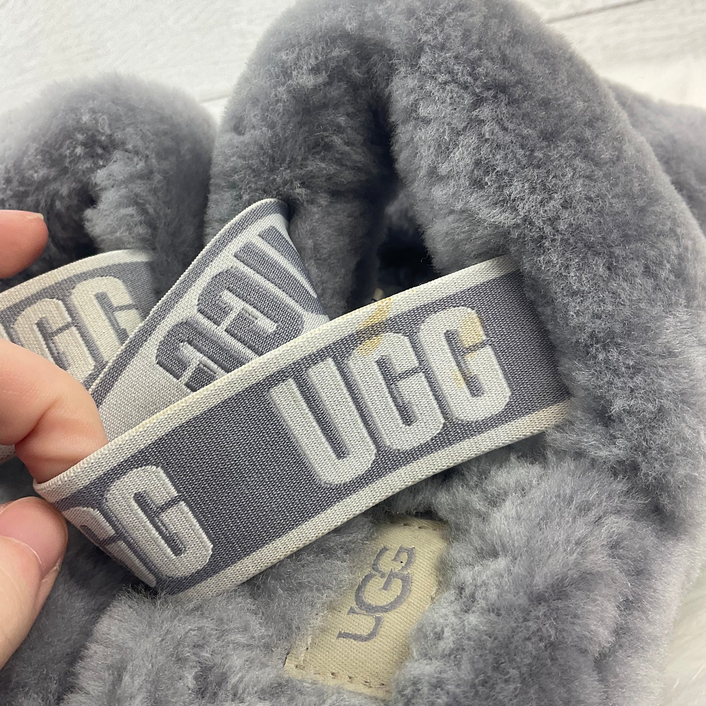 Shoes Designer By Ugg In Grey, Size: 6