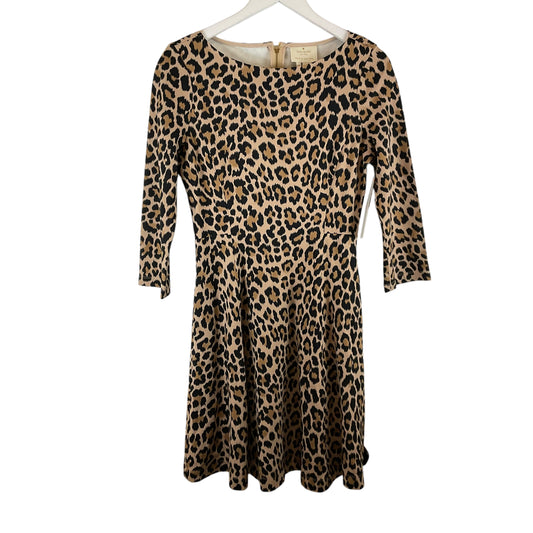 Dress Casual Midi By Kate Spade In Animal Print, Size: 6