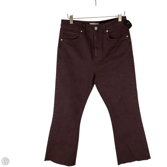 Jeans Wide Leg By Loft In Purple, Size: 6