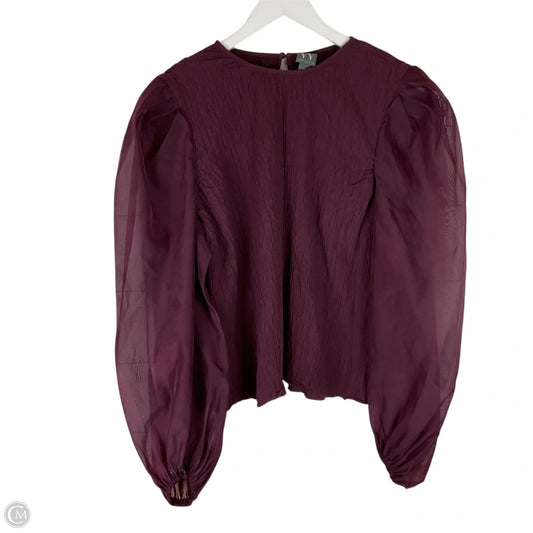 Top Long Sleeve By Worthington In Purple, Size: Xxl