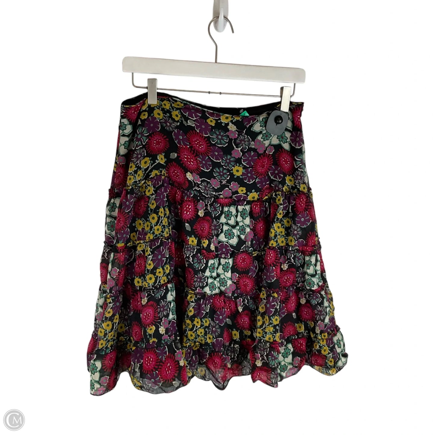 Skirt Midi By Anthropologie In Floral Print, Size: M