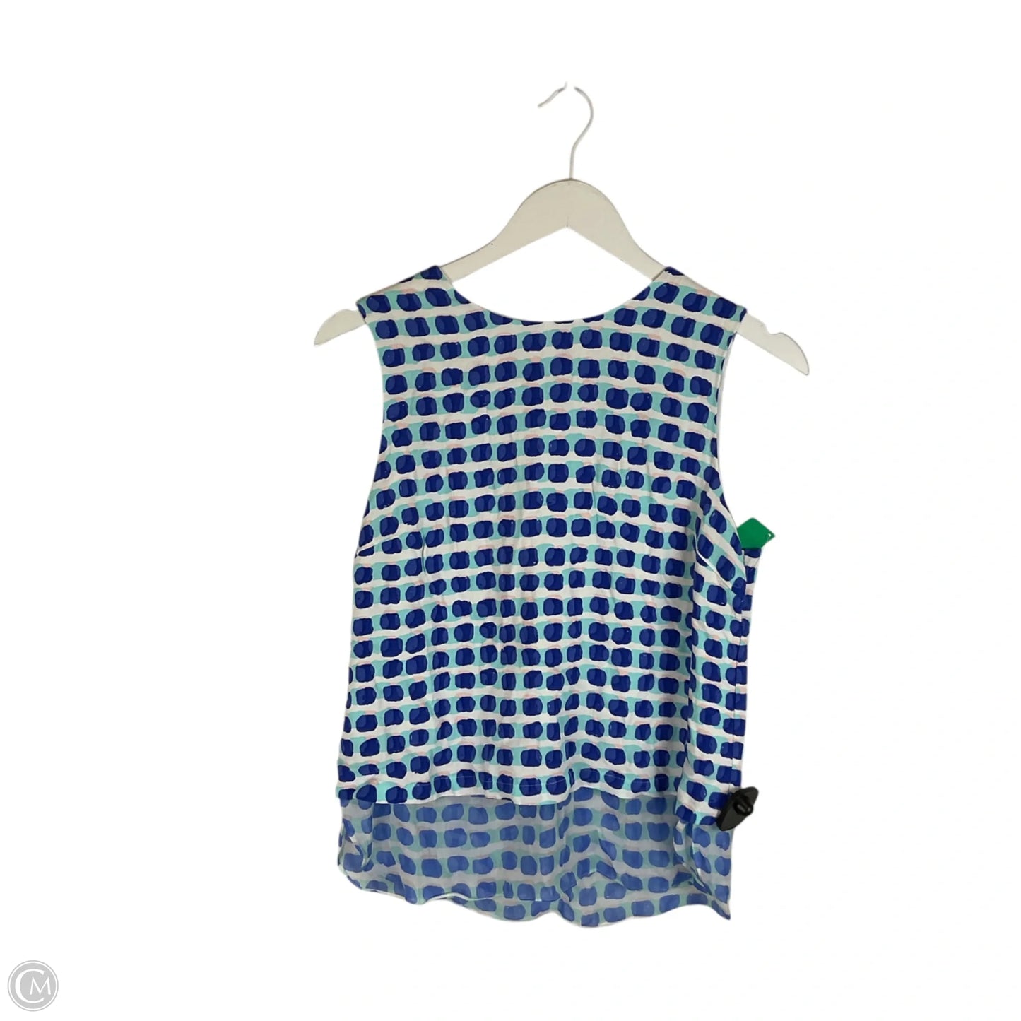 Top Sleeveless Designer By Kate Spade In Blue, Size: M